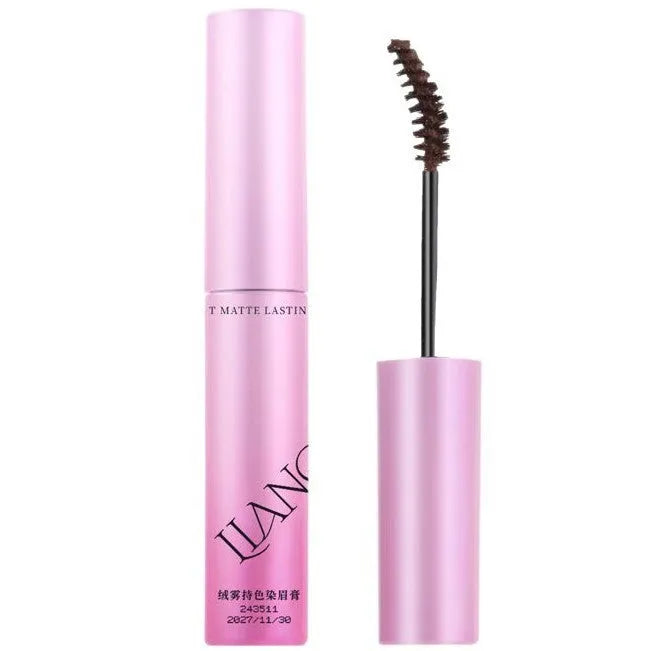 Dual-use eyebrow cream and powder cosmetic in a pot with 4.5g net content.