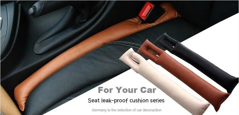 PU leather car seat gap strip in black, beige, brown or grey colours