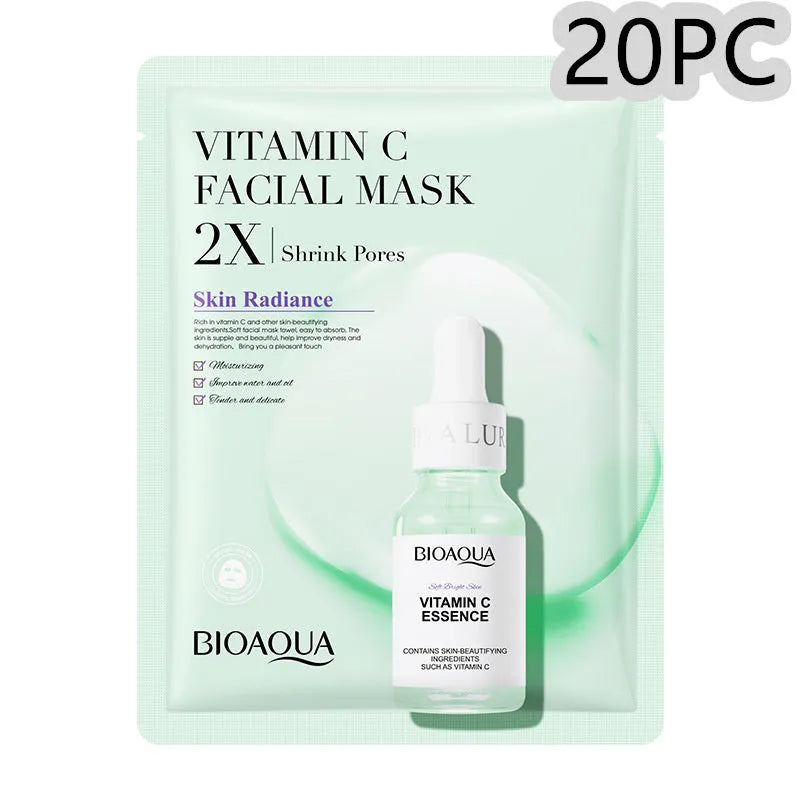 Collagen and hyaluronic acid gel facial sheet mask 30g single use