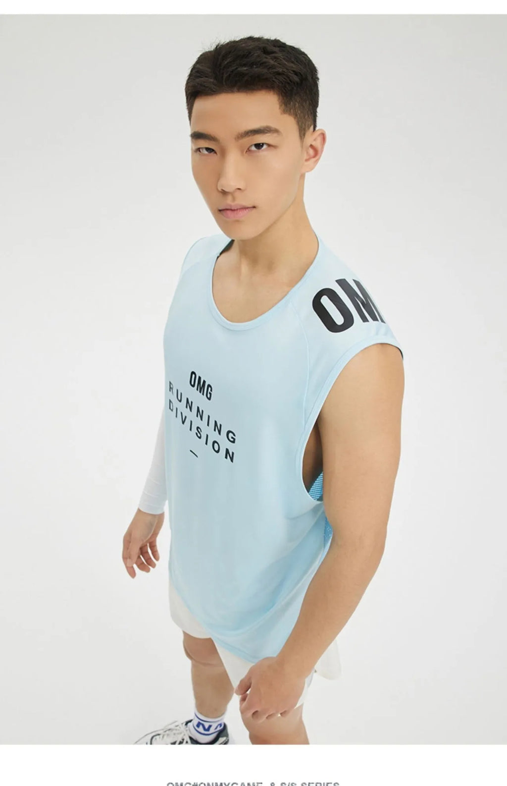 Men's lightweight mesh sports vest in black, available in multiple colours for summer fitness activities