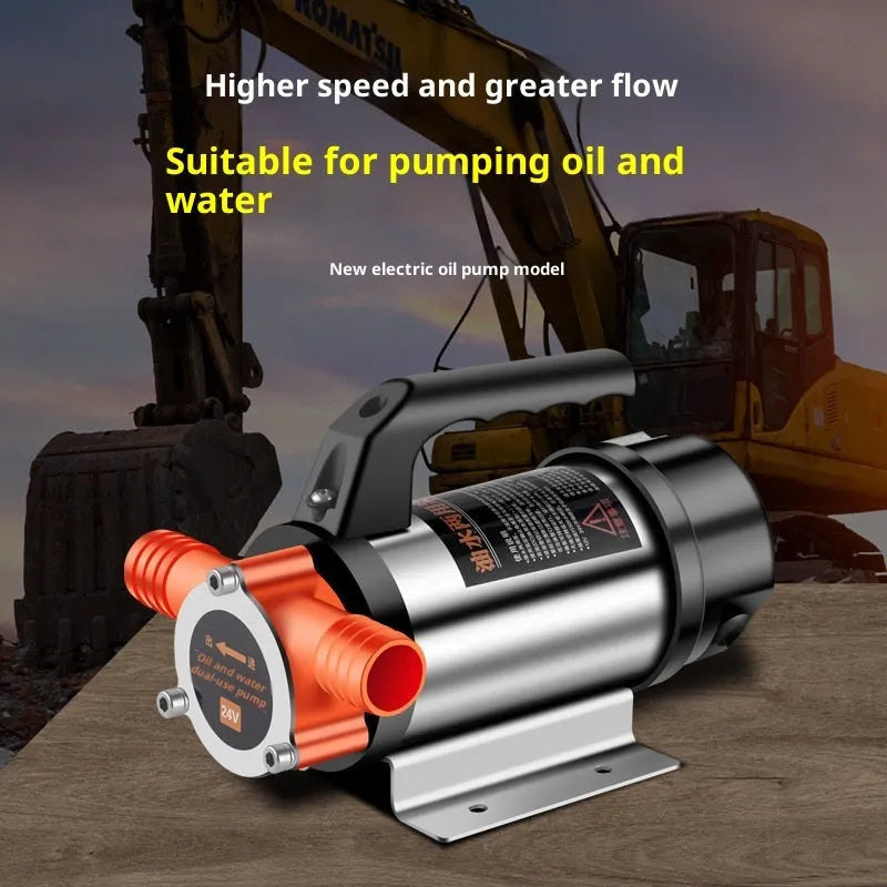 24V DC pumping oil pump with stainless steel body for oil and water dual-use transfer
