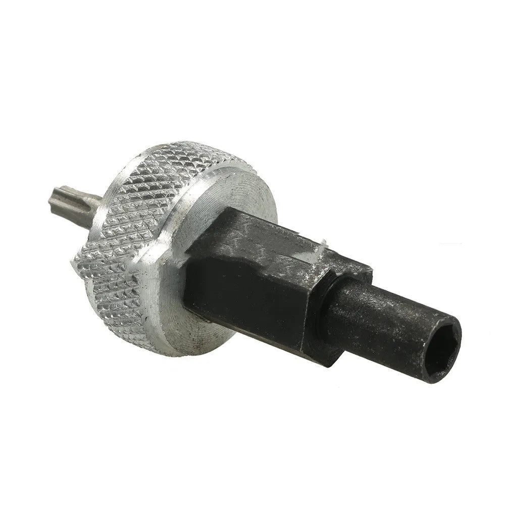 Ignition module wrench tool with knurled aluminium knobs and carbon steel handle for distributor bolts