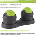 Massage ball set for cold and hot compress therapy in caramel mocha colour with dual-texture surface