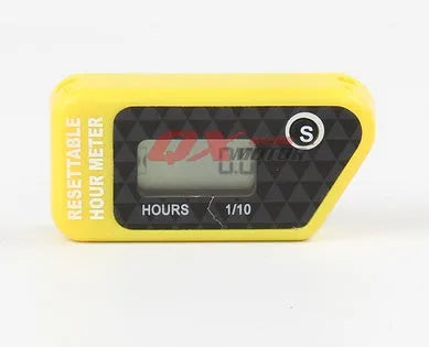 Black waterproof LCD maintenance reminder timer for ATV motorcycle motorboat and generator