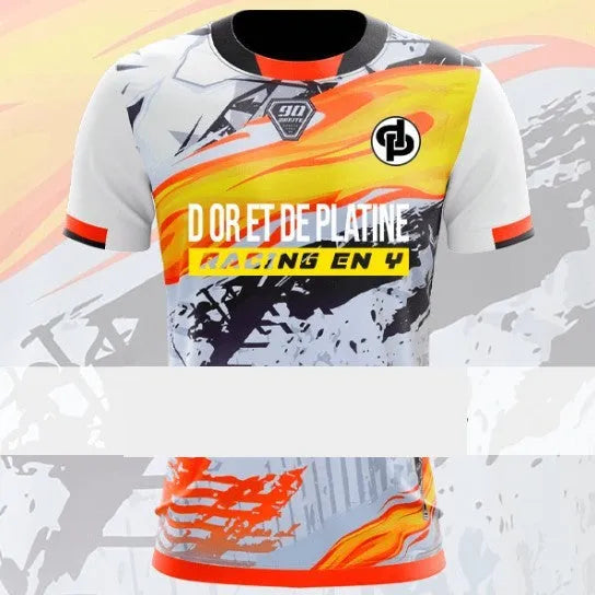 Men's loose fit sports mesh t-shirt in bird eye cloth polyester fabric with short sleeves