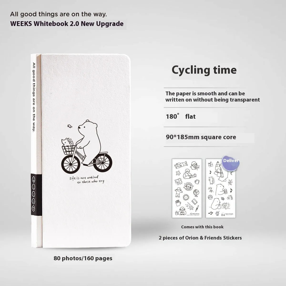 Children's simple style mesh notebook with paper cover in eight colour options including stickers