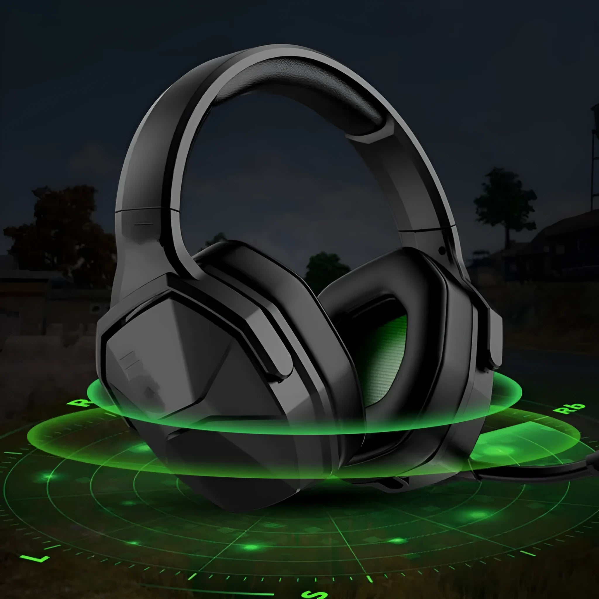 V13PRO 7.1 channel wired USB gaming headphones with plastic ear cups and headband in pink colour