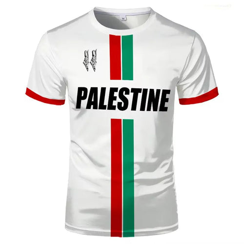 3D printed football T-shirt with stereoscopic pattern design in spandex fabric, available in black or white colour options
