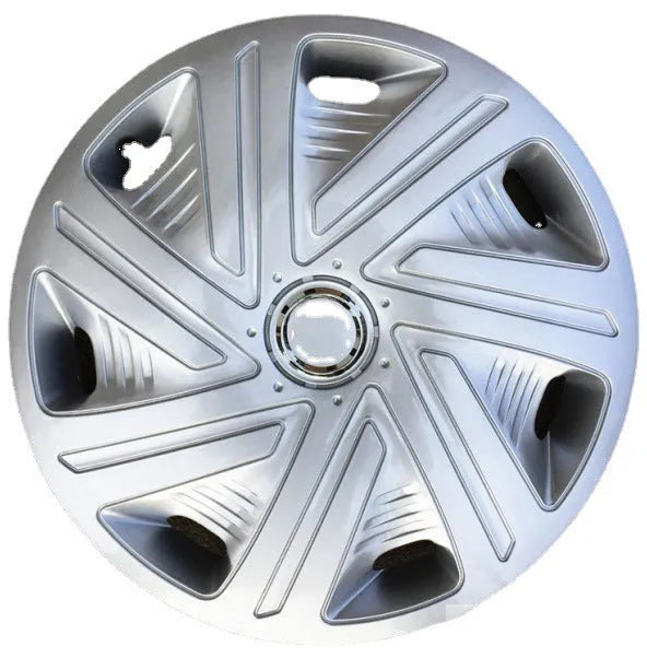 Universal monochrome wheel hub cover in ABS plastic for 13 to 16 inch alloy wheels