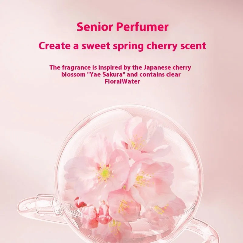 Sakura Cherry Blossom Shampoo, Hair Mask and Shower Gel set, three 500ml bottles.