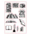 Transparent silicone stamp with Seal pattern design for hand account details on greeting cards