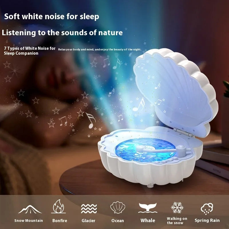 Retro vinyl record player shell portable lamp in blue colour with lithium battery.