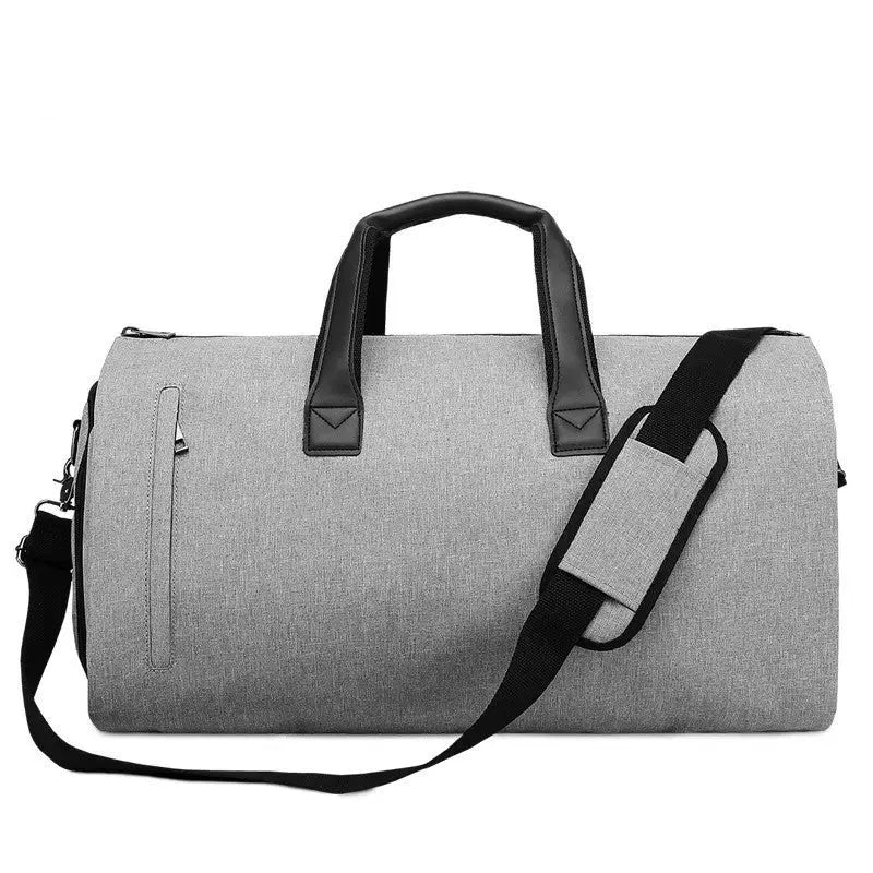 Medium oval travel bag with internal compartments for wet-dry separation in Oxford cloth