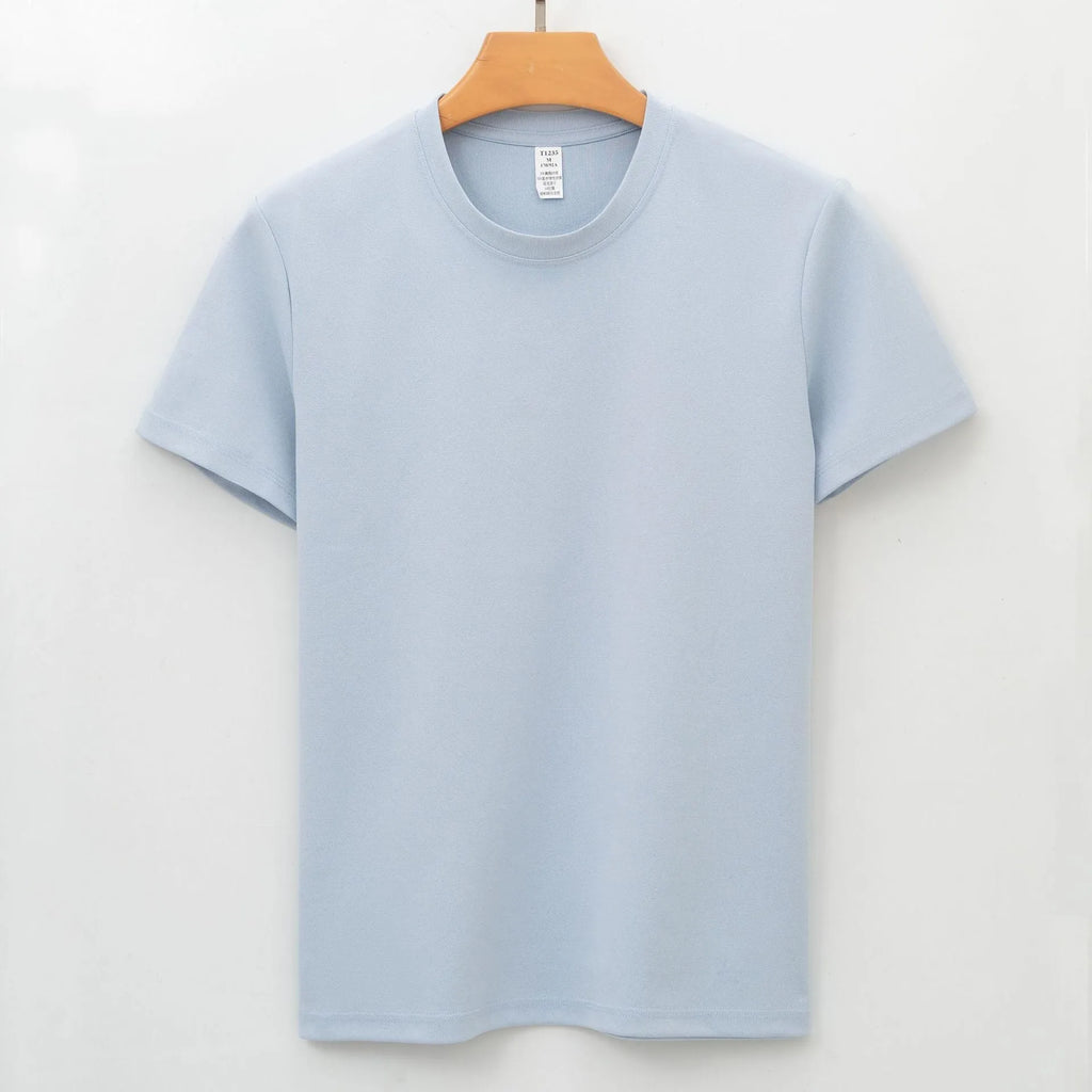 Men's antibacterial quick drying short sleeve shirt in straight cut pullover style