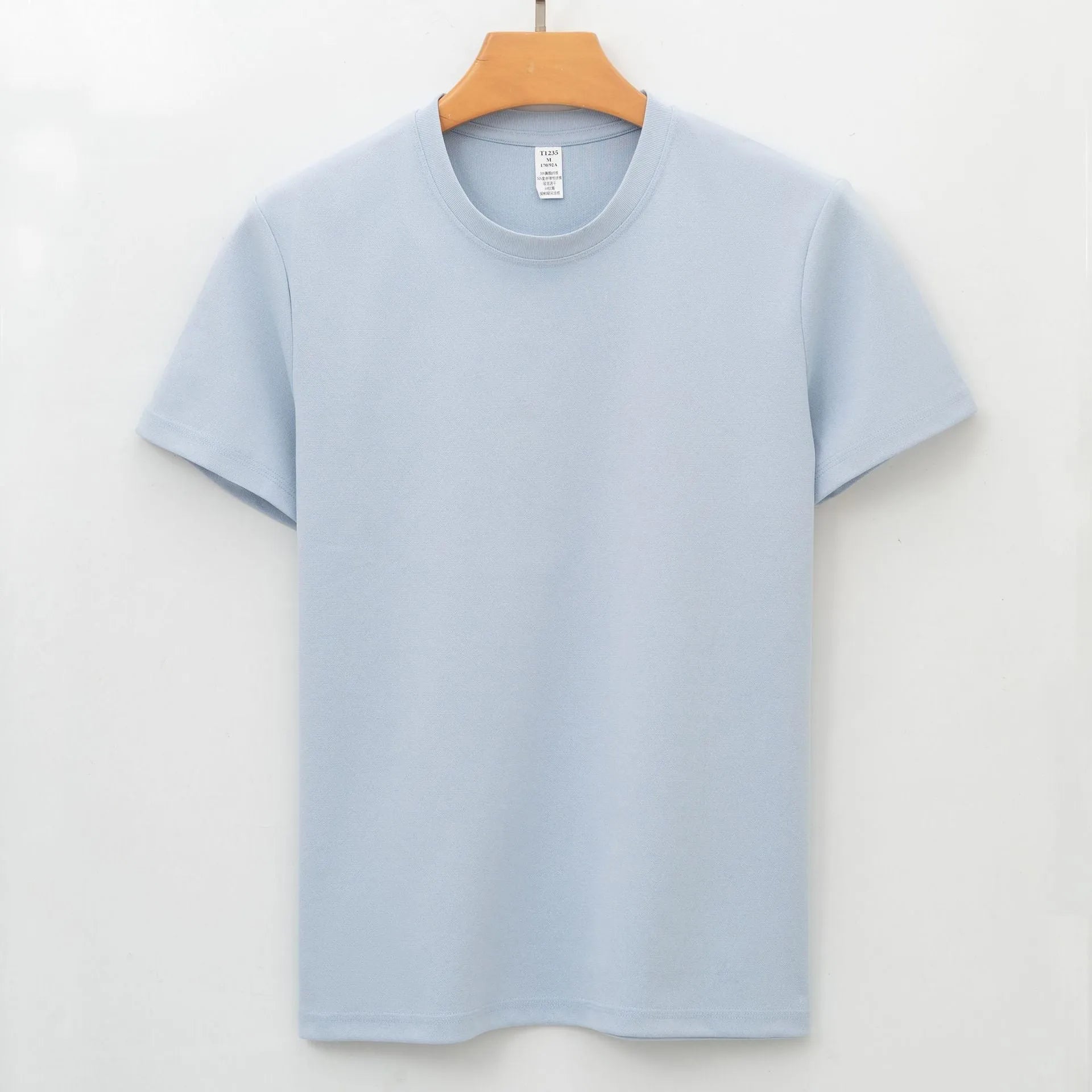 Men's antibacterial quick drying short sleeve shirt in straight cut pullover style