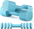 Detachable pink dumbbell set for women's home fitness with 5lb weight