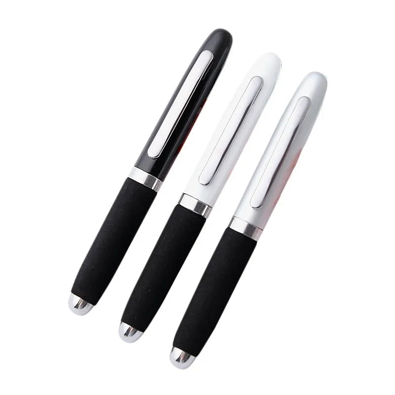 EVA metal cap ballpoint pen with 1.0mm tip showing seven refill colour options