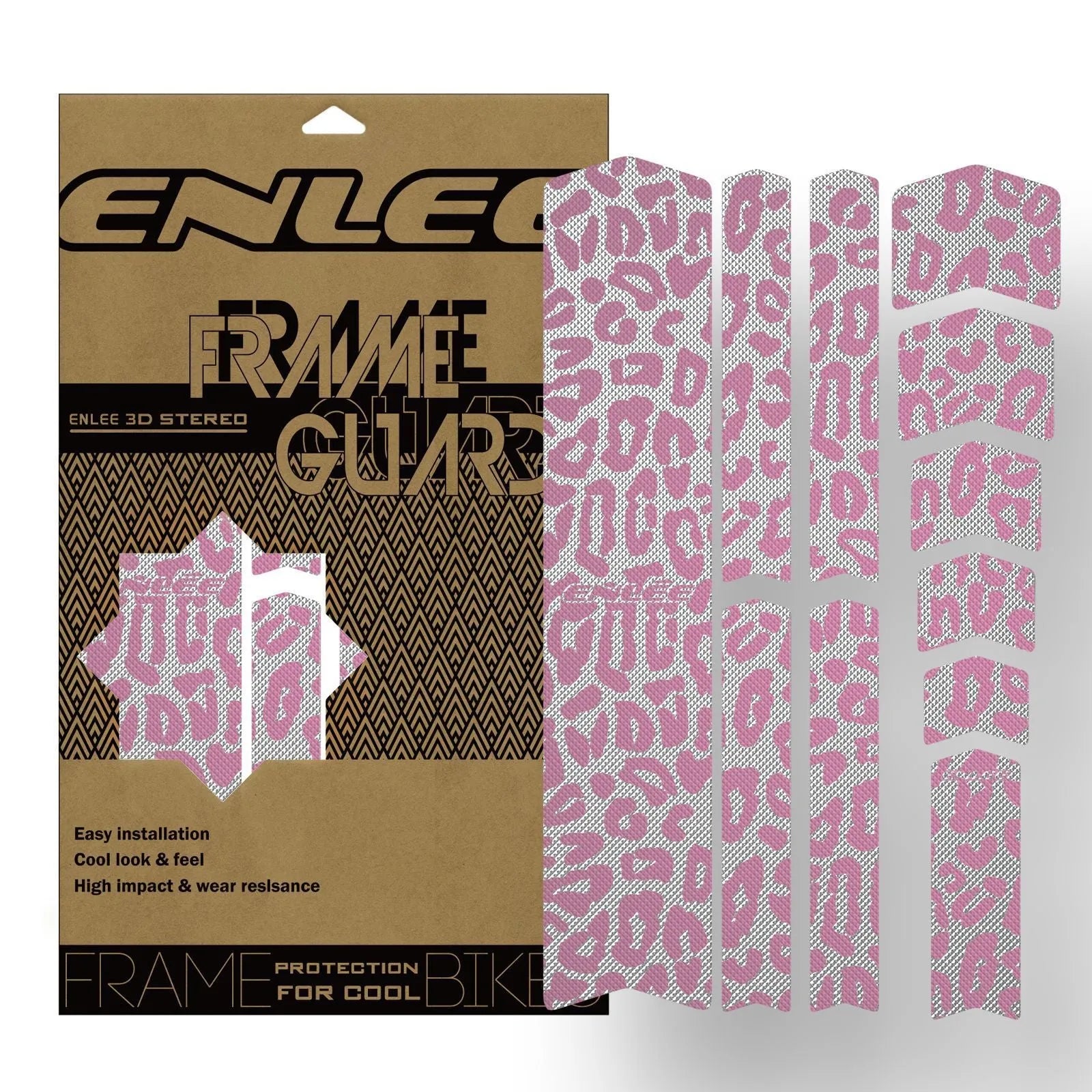 Thickened PVC colour-changing mountain bike protective film in Caterpillar style with self-adhesive backing
