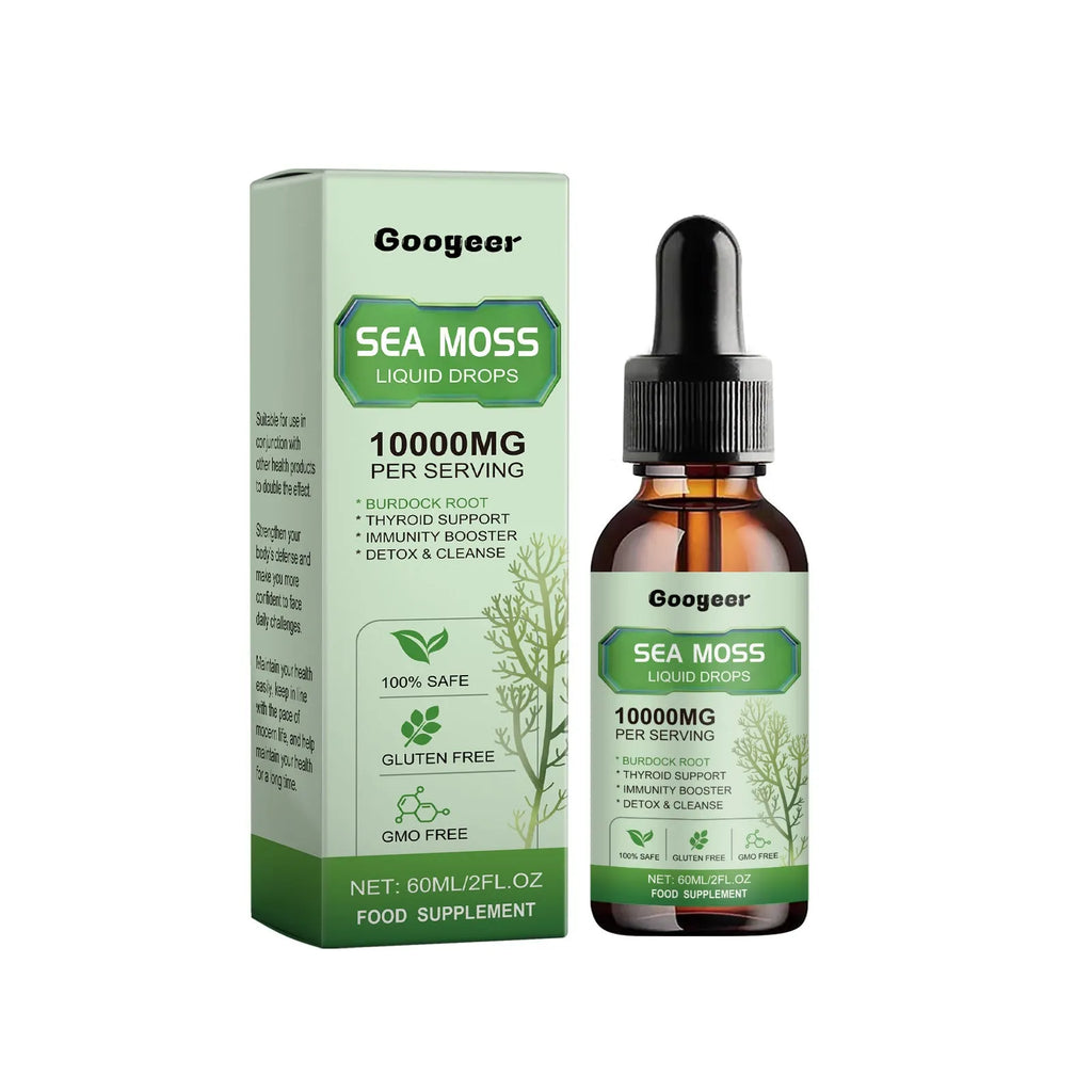 60ml sea moss liquid drops body treatment serum in 3.3cm bottle