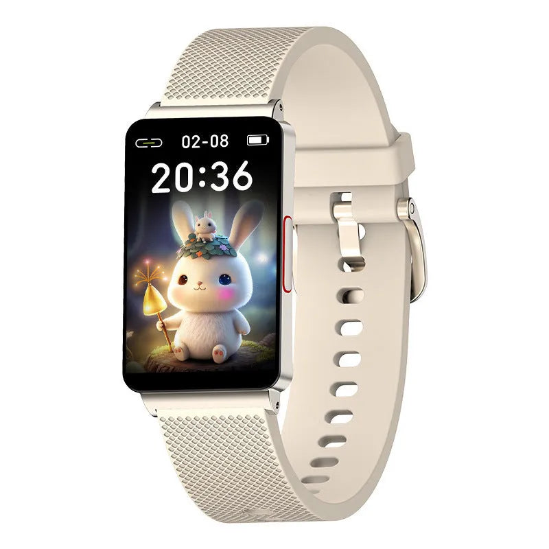 Blood Glucose EP08 Smart Bracelet in black, gold, or silver with touch screen and TPU strap