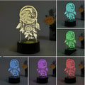 Black base acrylic dream catcher night light with USB cable and remote control