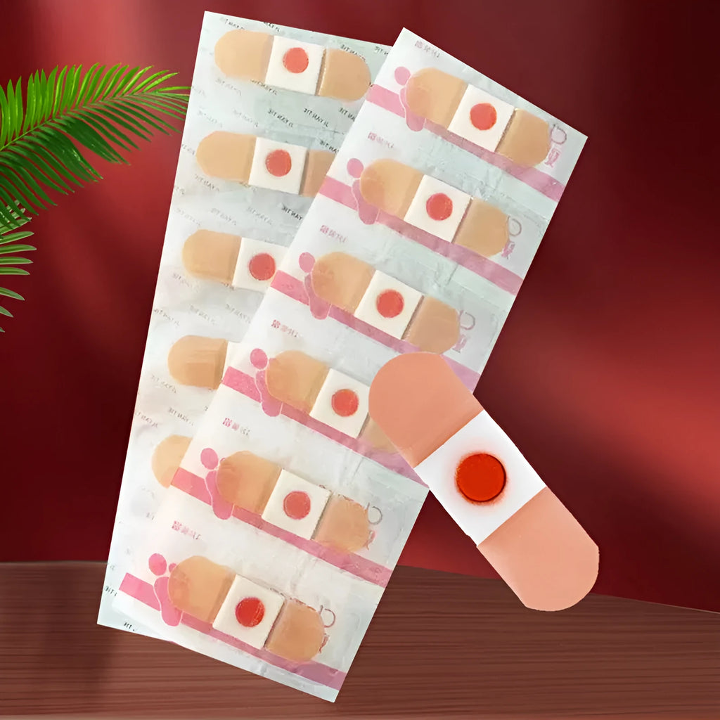 Non-woven corn removing adhesive foot patches for sports and foot care.