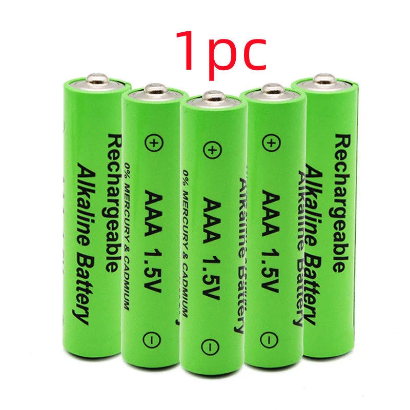 Pack of five industrial grade 3000mAh rechargeable AA batteries 1.5V