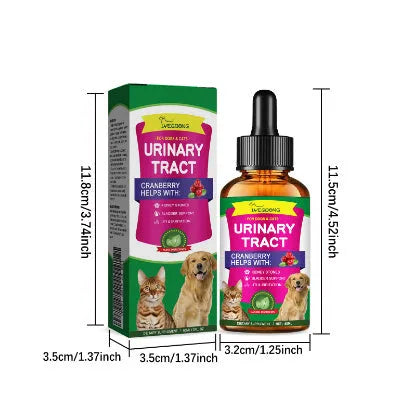60ml pet pain relief liquid supplement bottle with natural ingredients for cats and dogs