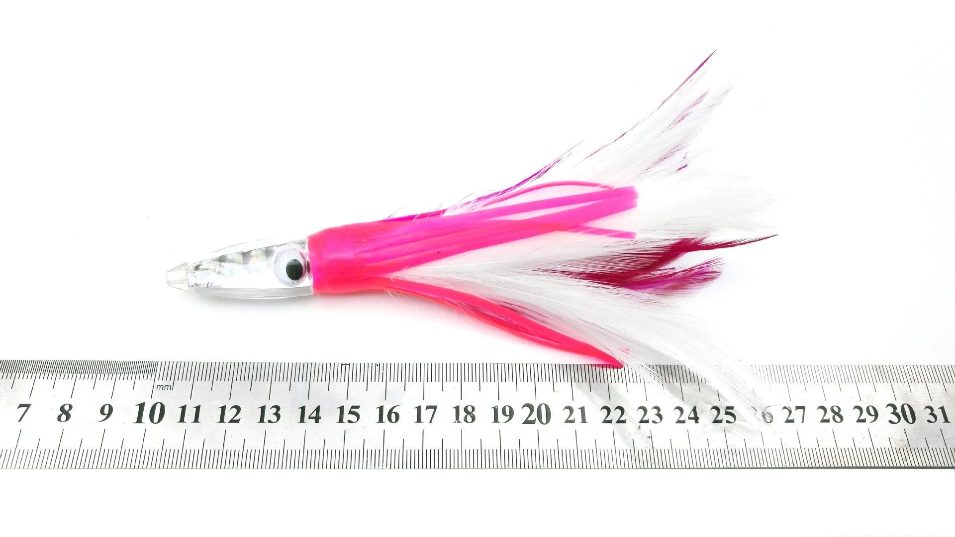 Acrylic sea fishing octopus headband feathered dress lure 14cm 32g resin fish head