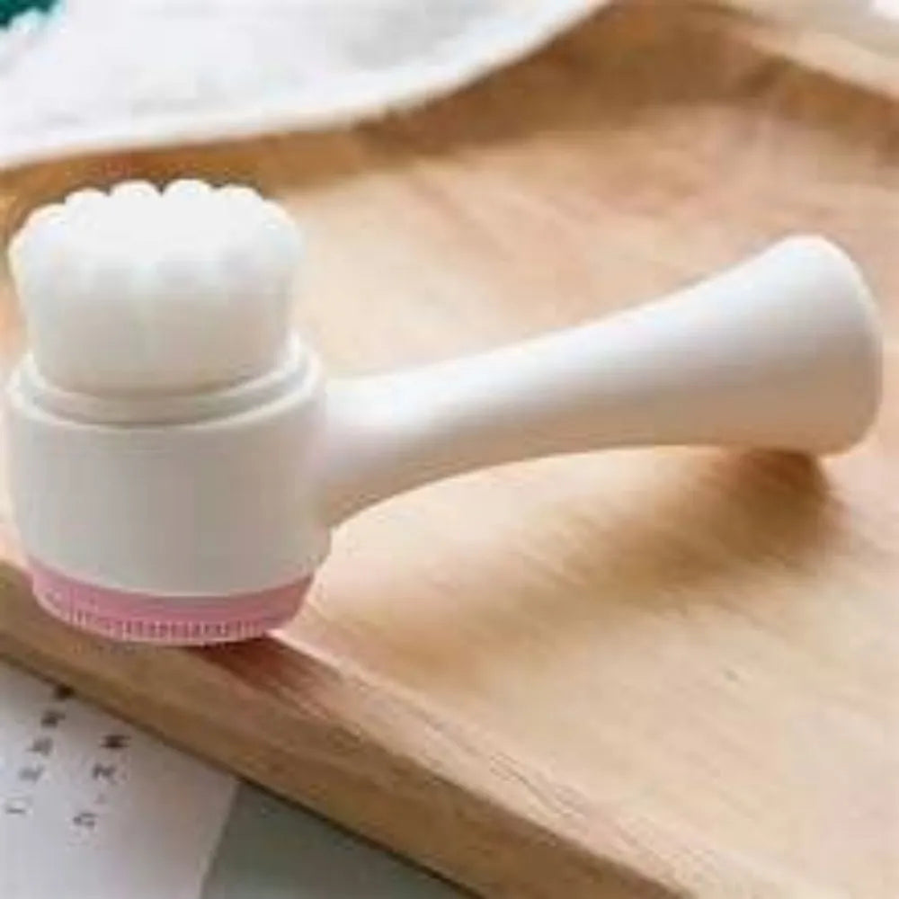 Blue nylon bristle pet paw brush with PP handle for dogs and cats