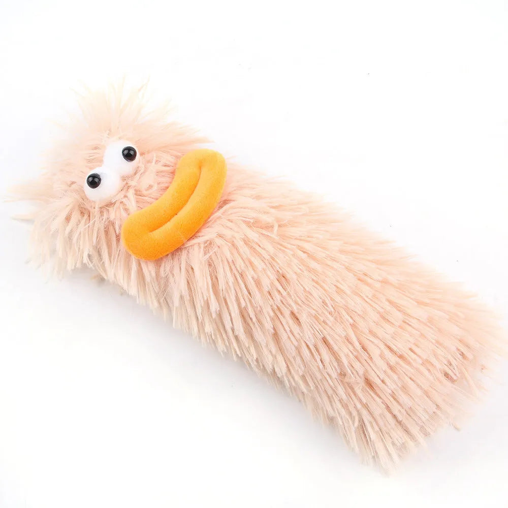 Soft plush cat toy with catnip and crinkle sound in assorted colours