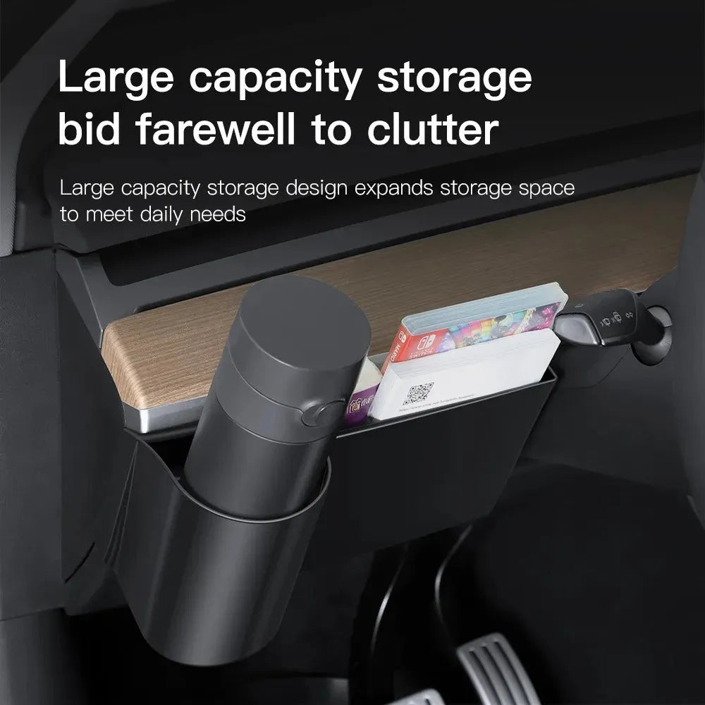 Plastic dashboard cup holder for Tesla Model 3 and Model Y left-hand drive vehicles