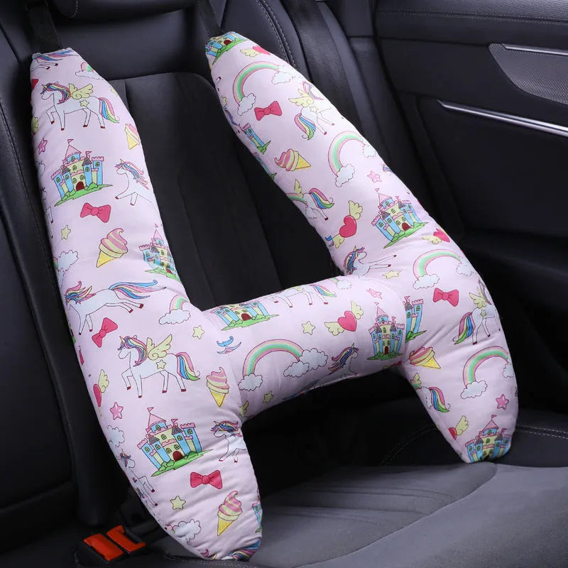 55x70cm car headrest pillow with pearl cotton filling in various pattern options