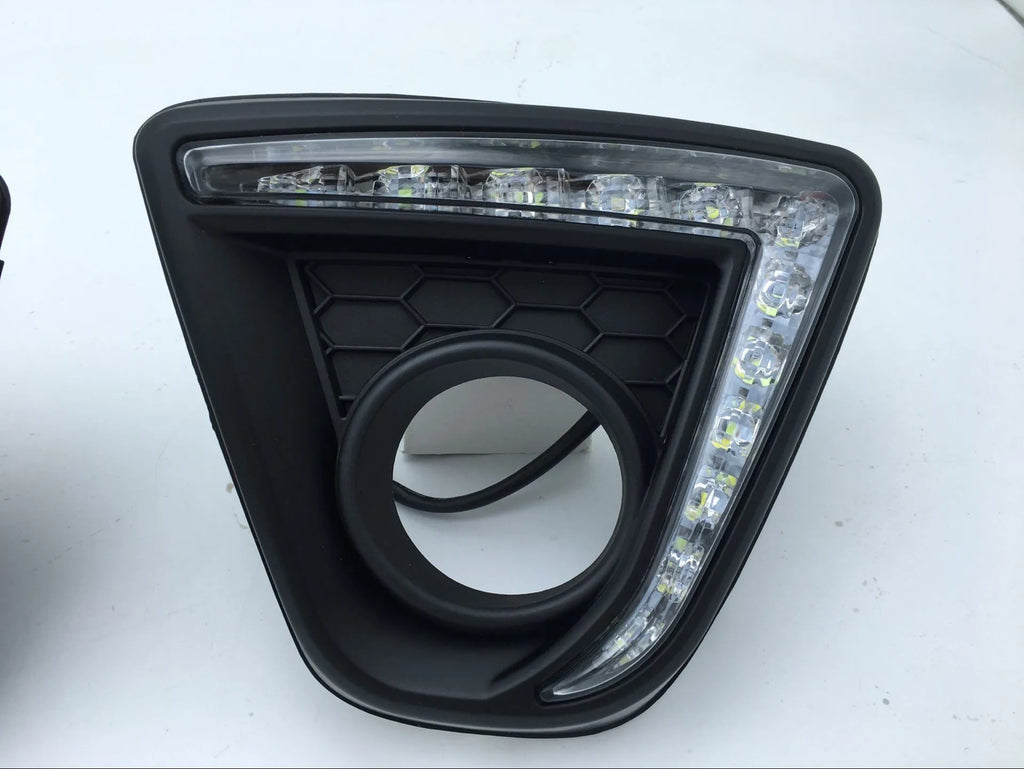 Mazda CX-5 daytime running light LED replacement set with electroplated white light finish options