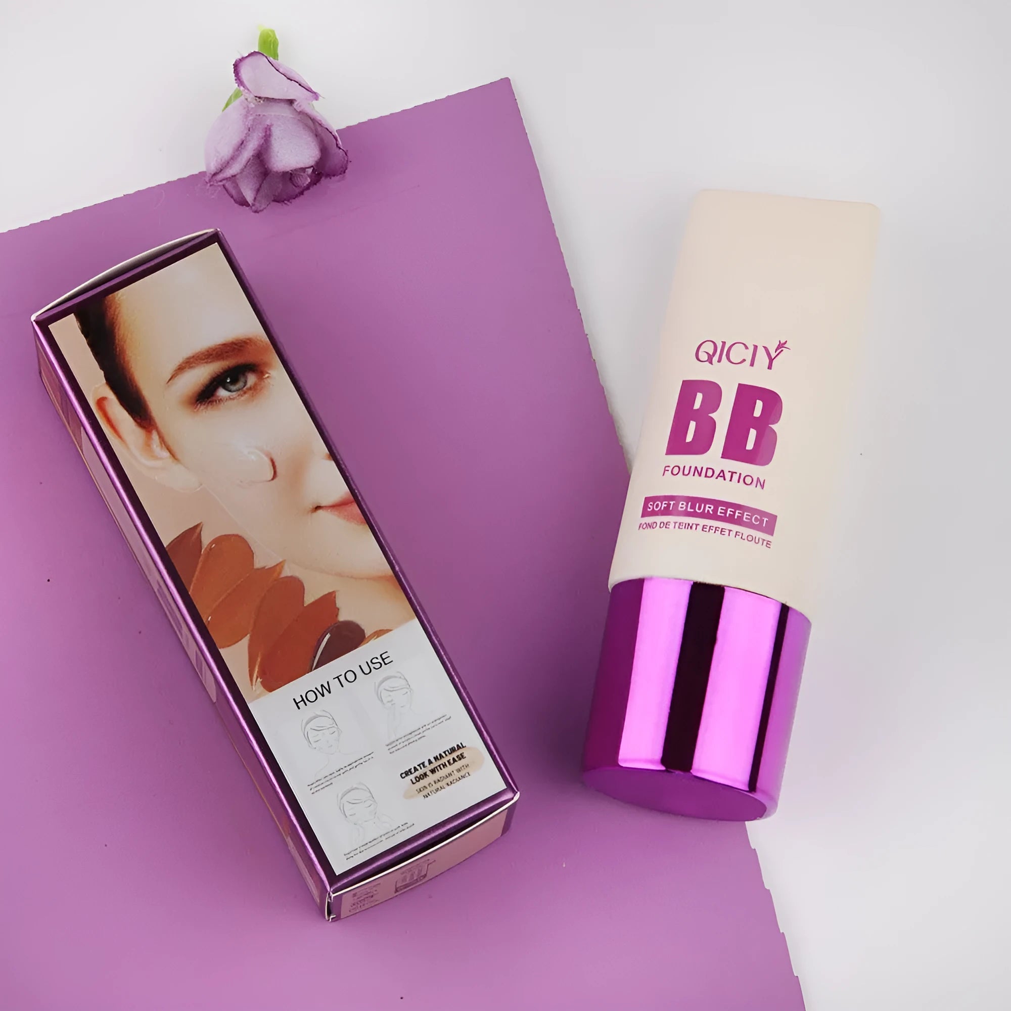 BB cream liquid foundation concealer in a feeding bottle, available in 10 shade options