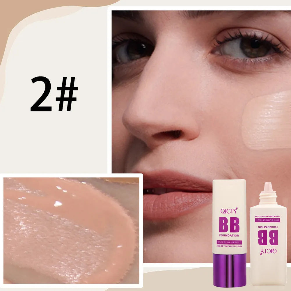BB cream liquid foundation concealer in a feeding bottle, available in 10 shade options
