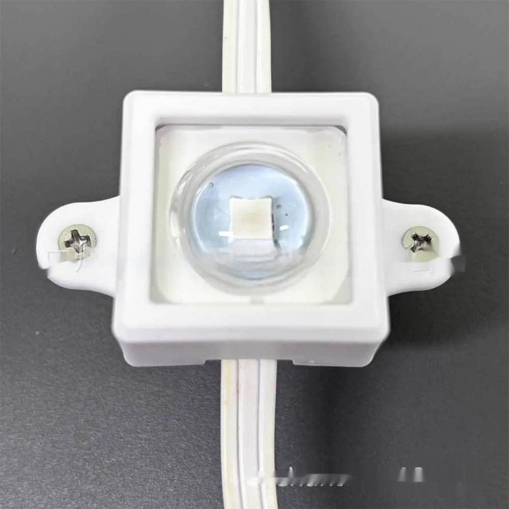 White plastic protective lampshade for LED lights, dimensions 1.7cm by 6cm.