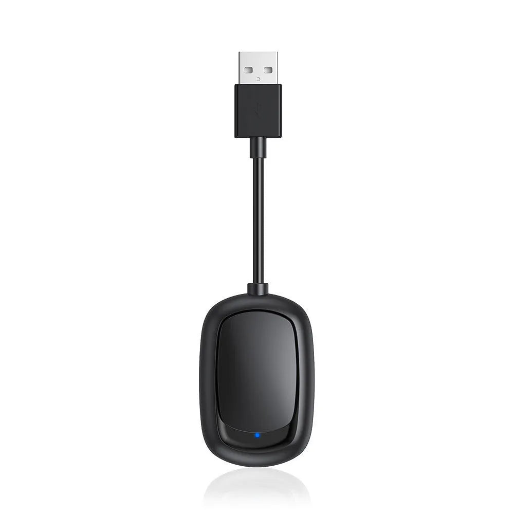 Wireless CarPlay Android Auto interconnection box with USB connection