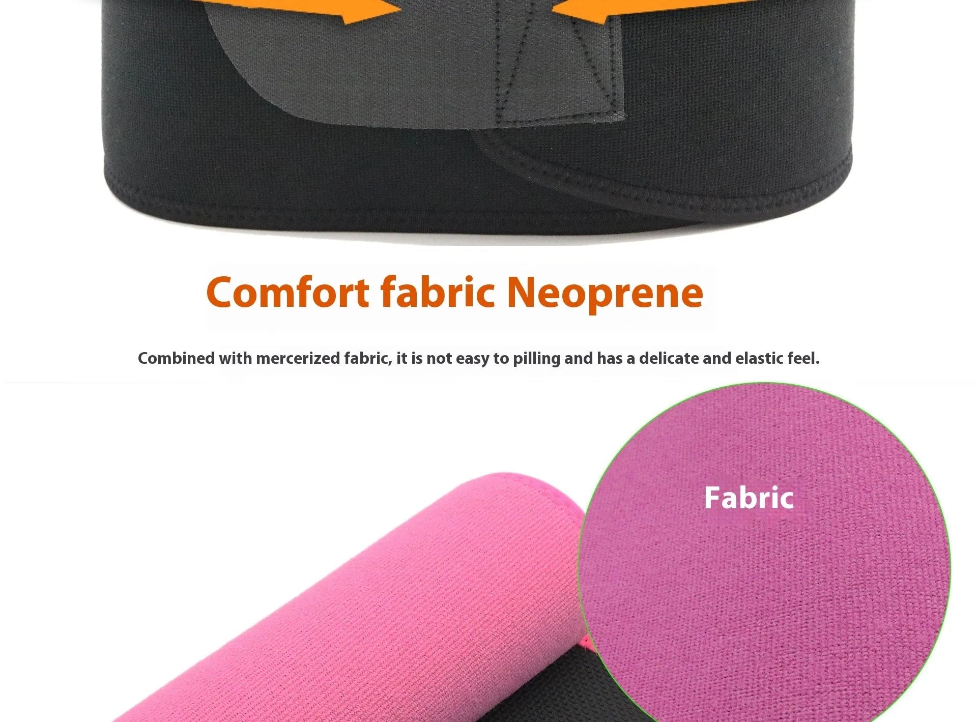 Neoprene hot lumbar support belt for fitness and running in black, blue or pink colours