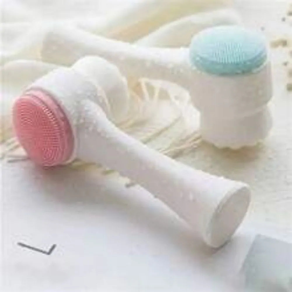 Blue nylon bristle pet paw brush with PP handle for dogs and cats