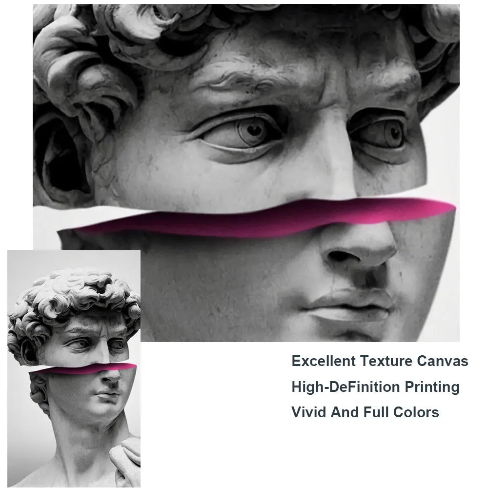 Sculpture canvas art poster in fashion simplicity style, printed design, picture colour, size 60x100cm