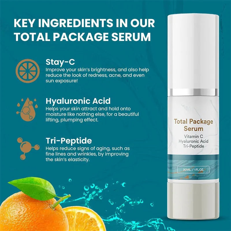 30ml facial essence in dropper bottle for moisturising and brightening skincare