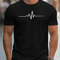 Men's loose fit short sleeve t-shirt with 3D sports letter design in chemical fibre blend fabric