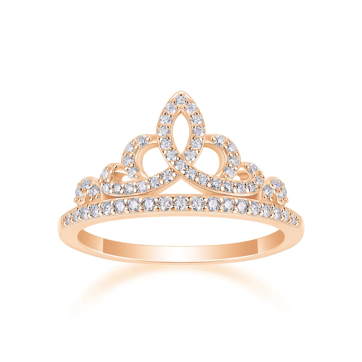 Moissanite wedding ring set in gold S925 silver platinum-plated with GRA certificate