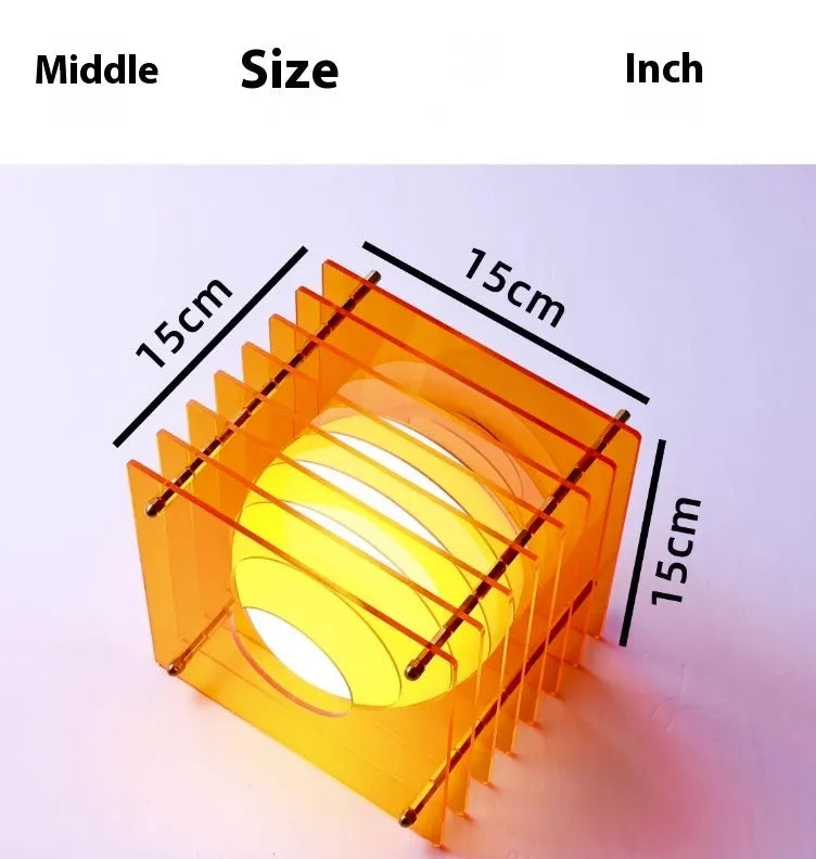 DIY moon light acrylic melaleuca lamp with LED, rechargeable, 16 colour conversion, remote control