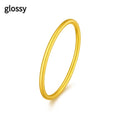 Brass gold plated women's ring in twist and simple bracelet designs with matte or glossy finish