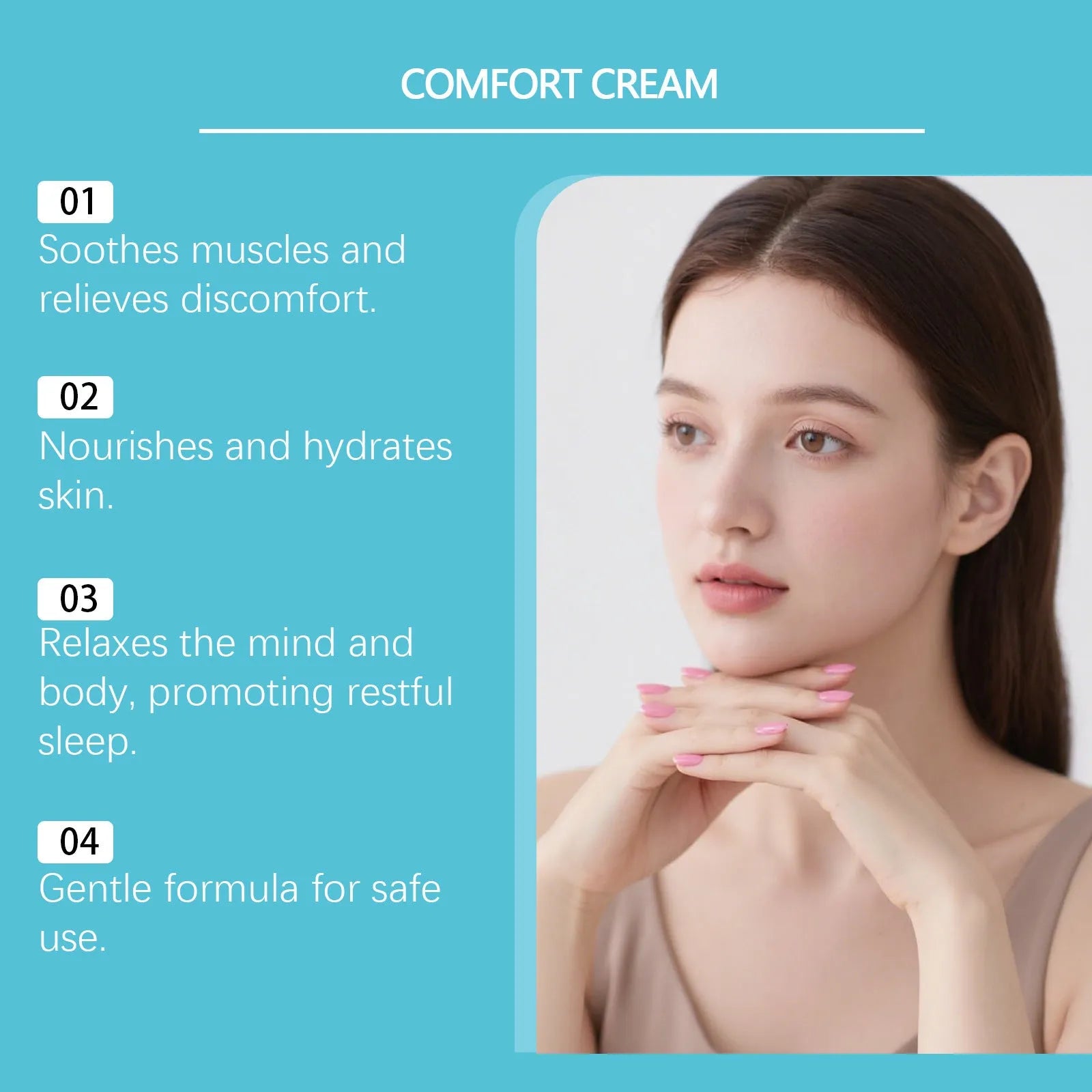A 50g jar of gentle hydrating moisturising cream with a white lid, showing its compact 5cm size.