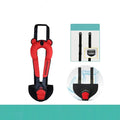 Polyester portable child safety seat belt retainer with padded seat measuring 33 by 22 by 9.5cm