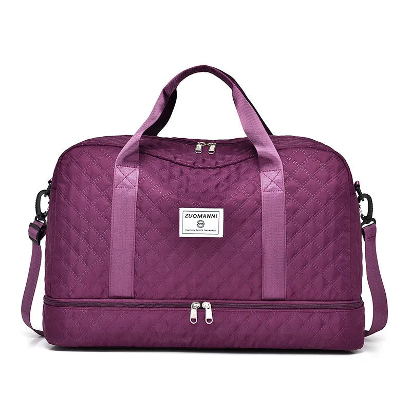 Large capacity Oxford cloth travel bag in multiple colour options with 36-55L storage space