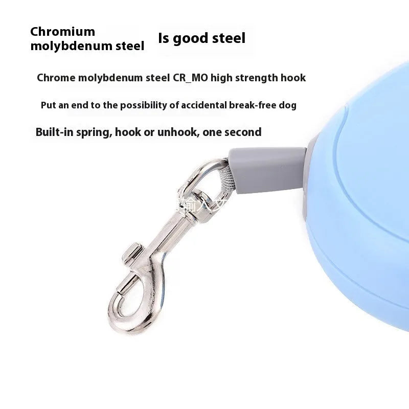Simple household automatic retractable dog leash in multiple colours with optional dustbin, 3M 5M or 8M ABS